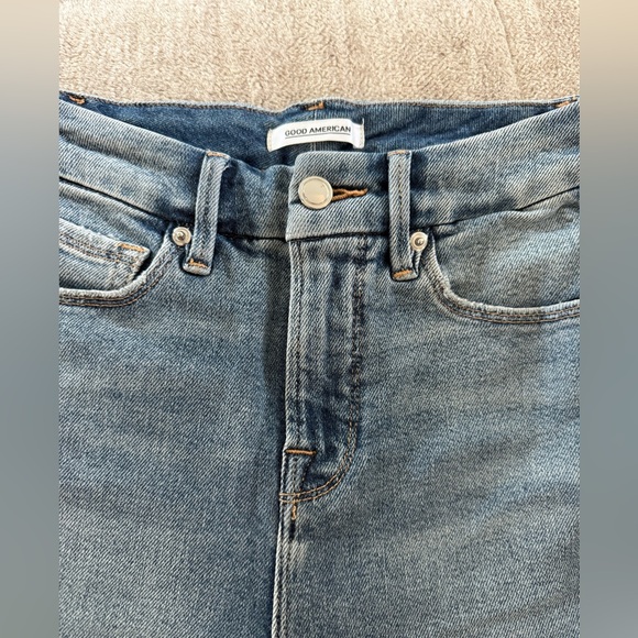 GENTLY WORN - Good American Good Curve Skinny Jeans Size 0/25 - Picture 5 of 7